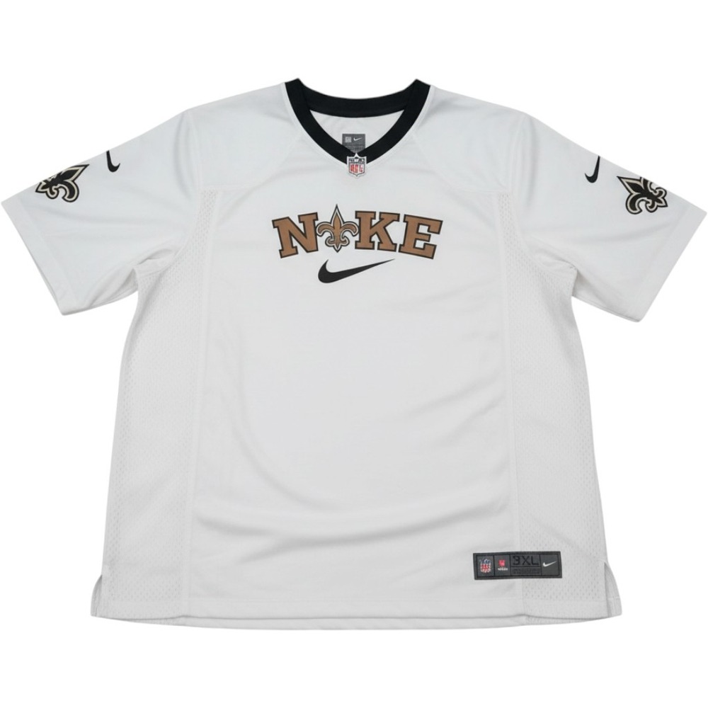 Nike NFL Jersey Mens 3XL White Excellent New Orleans Saints 67NM-NSGR, NWOT